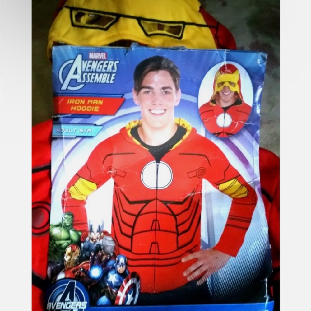 Iron Man Red and Yellow Kids Superhero hoodie